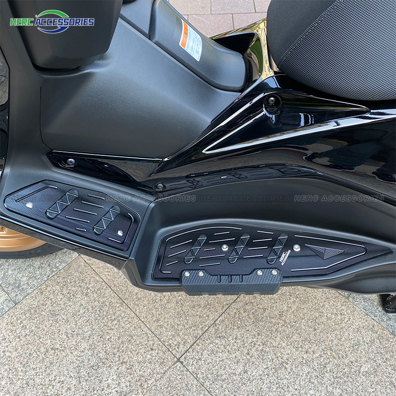 适用雅马哈XMAX300改装脚踏XMAX铝合金防滑脚踏板 防摔胶无损安装 - 图2