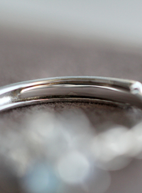 天然蓝月光石戒指可爱女纯银猫爪