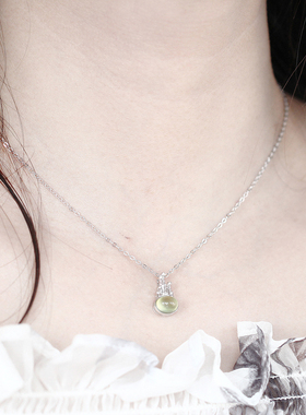 心中的房子斯里兰卡电镀金月光石