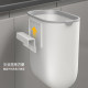 Wall-mounted gap-shaped large-capacity bend-free trash can