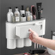 Lazy automatic toothpaste squeezer toothbrush storage rack