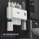 Multifunctional toothbrush storage rack wall-mounted toothpaste squeezer