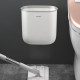 Simple wall-mounted large-capacity oval trash can