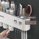 Toothbrush rack, brushing cup, mouthwash, wall-mounted bathroom, punch-free wall-mounted internet celebrity storage rack, dental cylinder set
