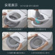 Thickened plush soft solid color toilet mat suitable for all seasons