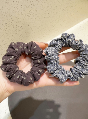 韩系碎花小肠发圈扎马尾头绳发饰