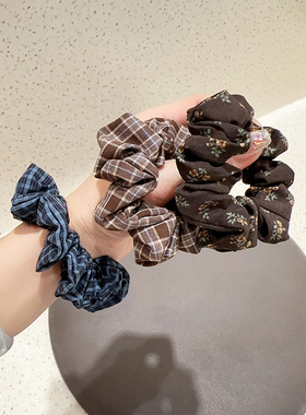 碎花小肠发圈扎马尾头绳发圈发饰