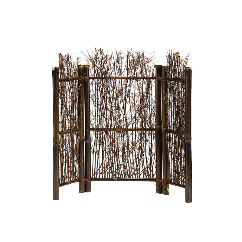 竹编紫竹篱笆小屏风盆景竹制摆件料理摆盘装饰微景观拍照拍摄道具,淘宝优惠券,粉丝福利购,淘宝优惠卷