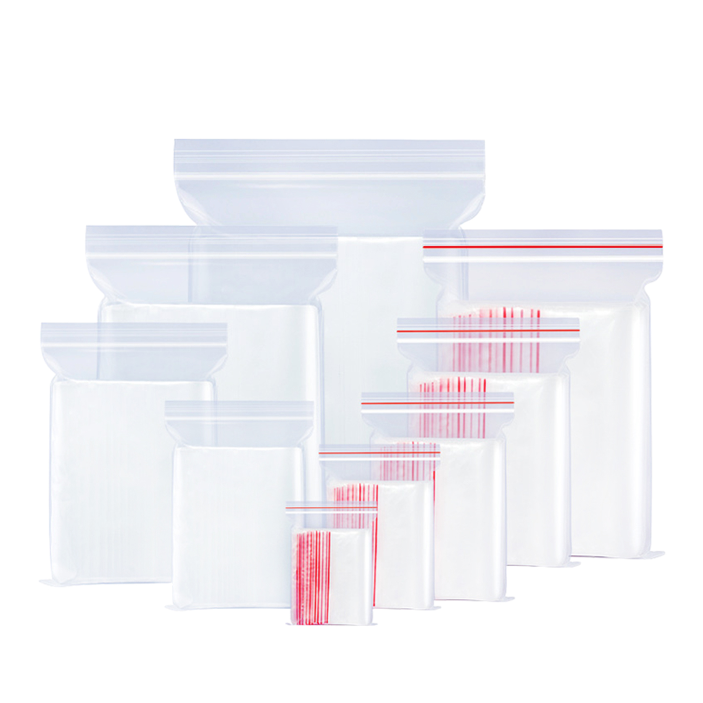 自封袋透明加厚食品包装袋大号分装塑封收纳袋小号pe封口密封袋子 - 图3