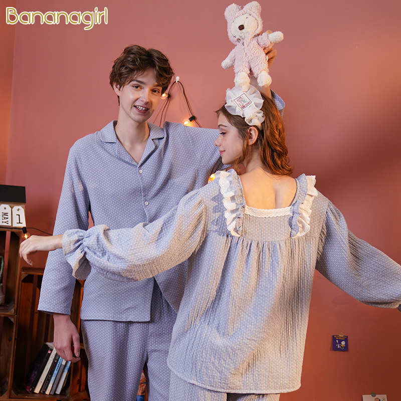 bananagirl春秋甜美韩版清新睡衣 bananagirl睡衣/家居服套装