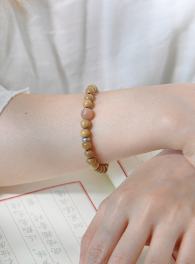 古风女款沉香奶香木太阳石中式