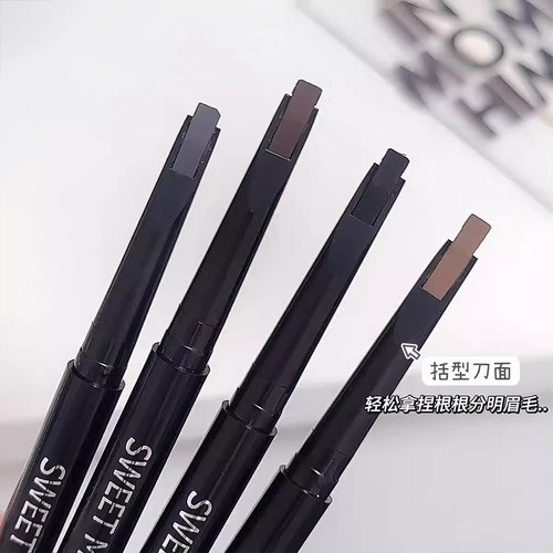 毛流感免削！砍刀眉笔坎刀浅色眉粉不用削野生眉初学者根根分明女 - 图3