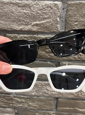 欧美复古港风小众翘猫眼透明果冻色三角街拍土酷蹦迪闺蜜情侣墨镜