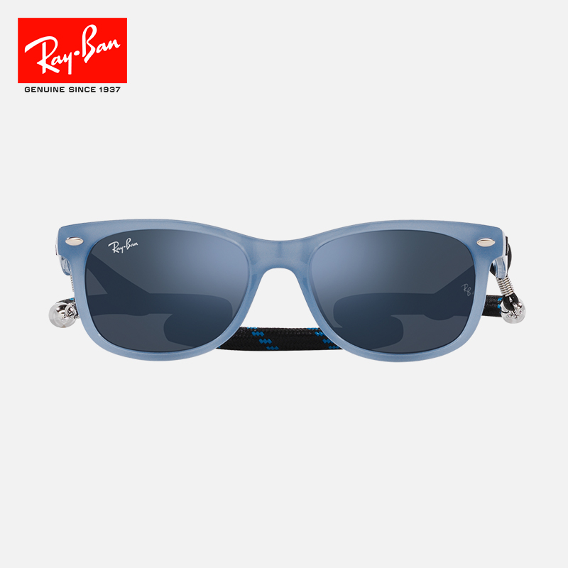 RayBan雷朋太阳镜透明方形眼镜个性轻男女儿童反光墨镜0RJ9052SF - 图1