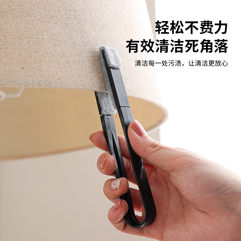 百叶窗清洁刷汽车出风口风扇除尘空调叶片清洗刷子可拆洗清洁工具-图2