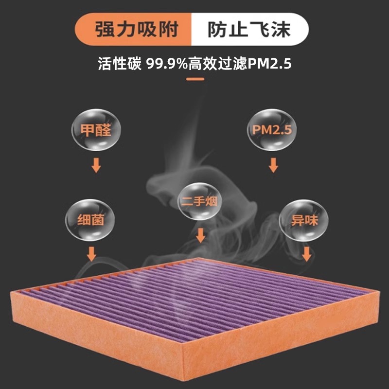 适配哈弗H6空调滤芯原厂原装M6/F5/F7大狗活性炭h2新h6空气滤清器