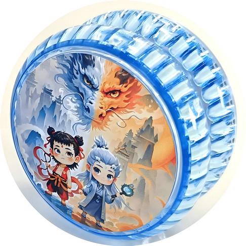 Rotating double light Nezha yo-yo Ultra Ice and Snow Baoli Aobing yo-yo Melo gift ice basketball A