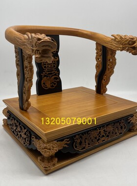 神明龙椅实木轿子佛像工艺品