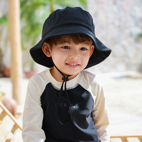 bayb儿童防晒分体泳衣男童女童2024新款长袖专业泳裤素色ins韩系 - 图2