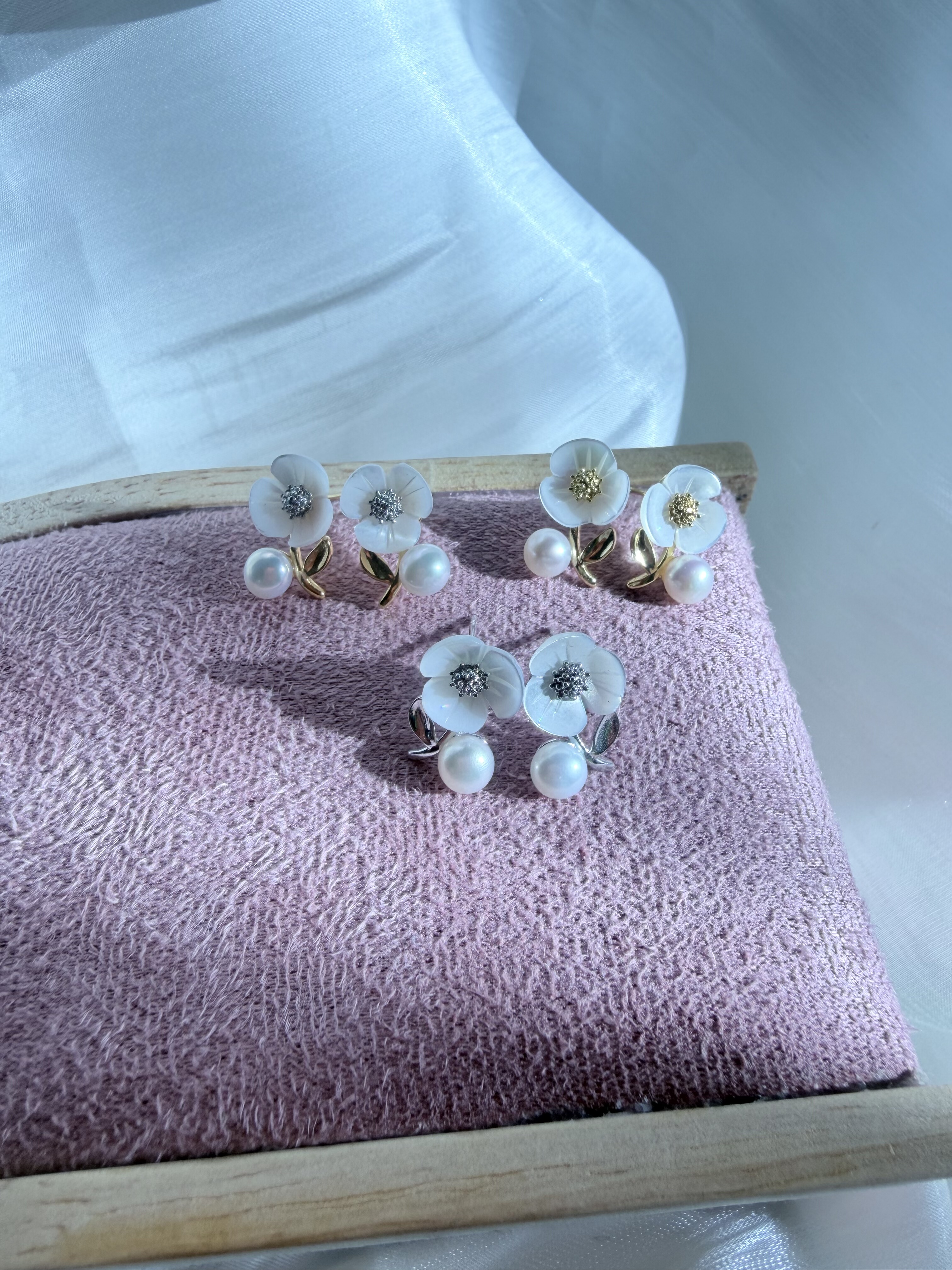 天然淡水珍珠耳钉小花精致小巧2026新款爆款轻奢高级感耳环耳饰女,淘宝优惠券,粉丝福利购,淘宝优惠卷