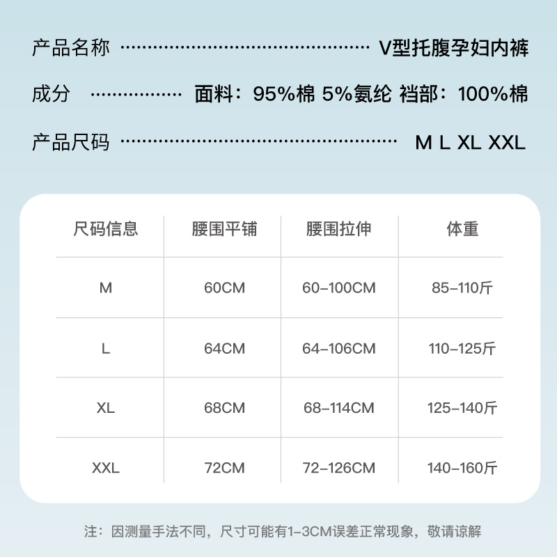 孕妇内裤纯棉孕中晚期怀孕早期专用女夏低腰托腹无痕底裆全棉抑菌