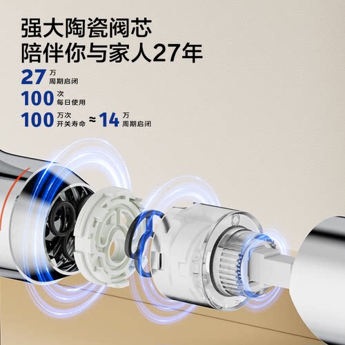 【政府补贴15%】九牧水龙头抽拉式厨房水槽冷热洗菜盆悬停防溅 - 图0