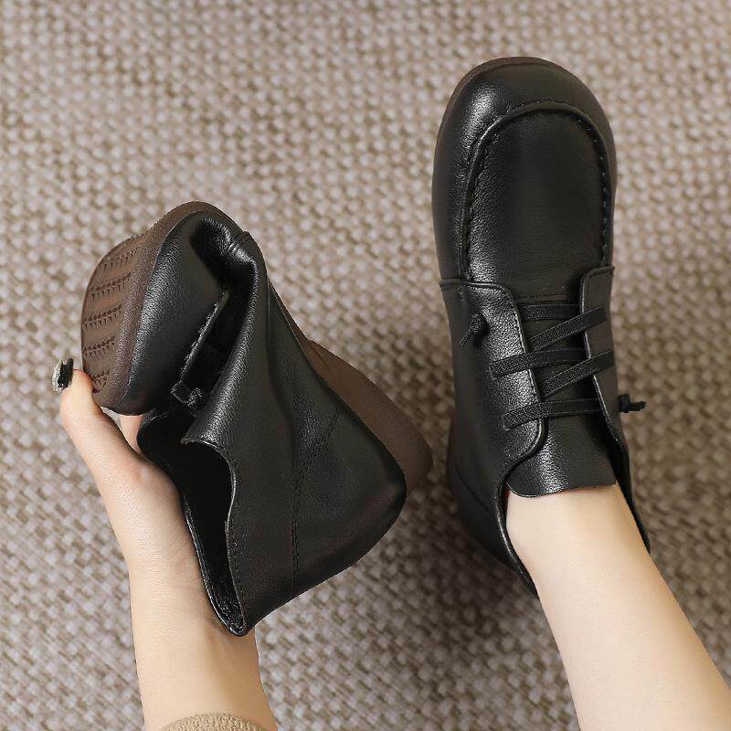 真皮软底软面妈妈鞋子新款春秋冬季短靴女靴子加绒棉皮鞋大码女鞋,淘宝优惠券,粉丝福利购,淘宝优惠卷