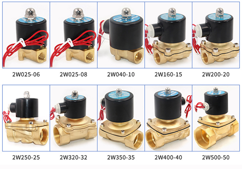 常闭电磁阀水阀气阀2W160-15 2W025-08 10 2W250-25 4分1寸2寸 - 图2