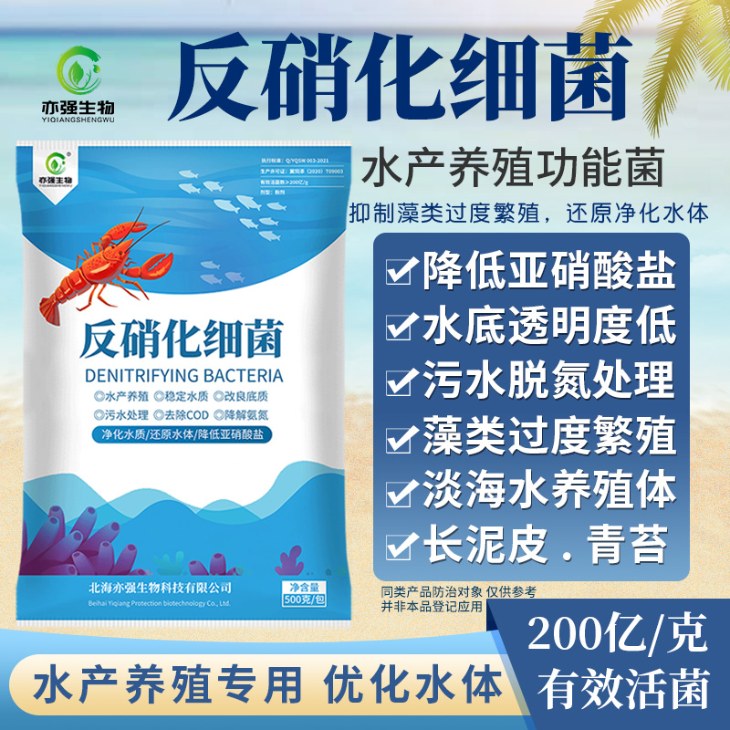 反硝化细菌200亿降解亚硝酸盐殖用生活工业污水氨氮活菌水产养殖 - 图1