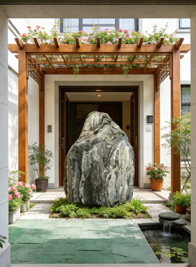 大型泰山石敢当泰山石落地摆件