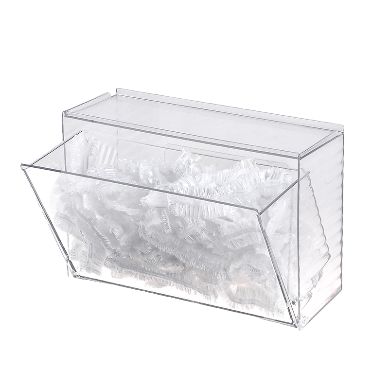 壁挂式一次性鞋套收纳盒玄关口罩置物架免打孔乳胶手套浴帽整理盒 - 图3