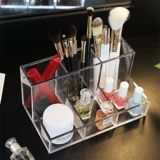 Акриловая кисть, коробка для хранения, карандаш для бровей, блеск для губ, щетка, настольный лак для ногтей