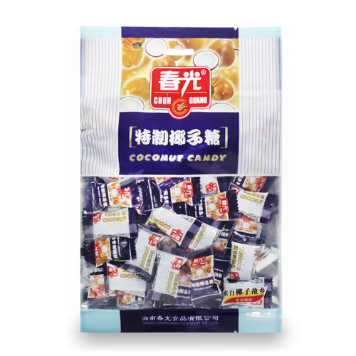 春光特制椰子糖228g 传统特浓椰子硬糖年货糖果喜糖零食 - 图0