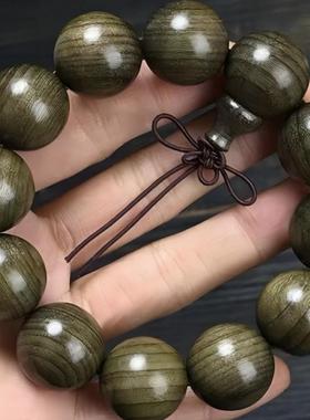 男生绿檀木中国风天然文玩手串