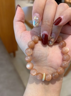 徐艺洋推荐橙月光太阳石手链女