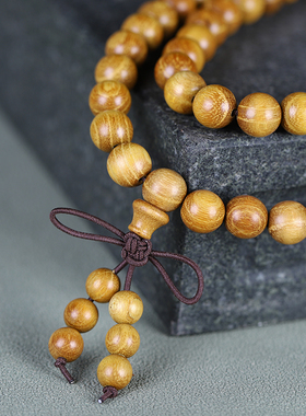 男女通用檀木中国风手串项链