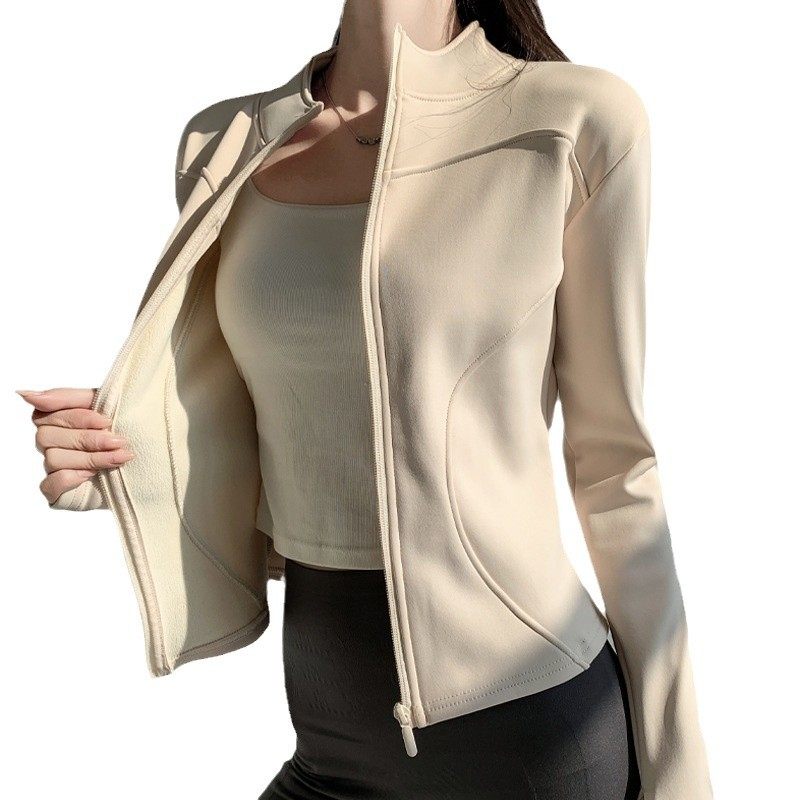 H115外套女秋冬季新款运动骑行加绒拉链长袖修身卫衣上衣女装保暖,淘宝优惠券,粉丝福利购,淘宝优惠卷