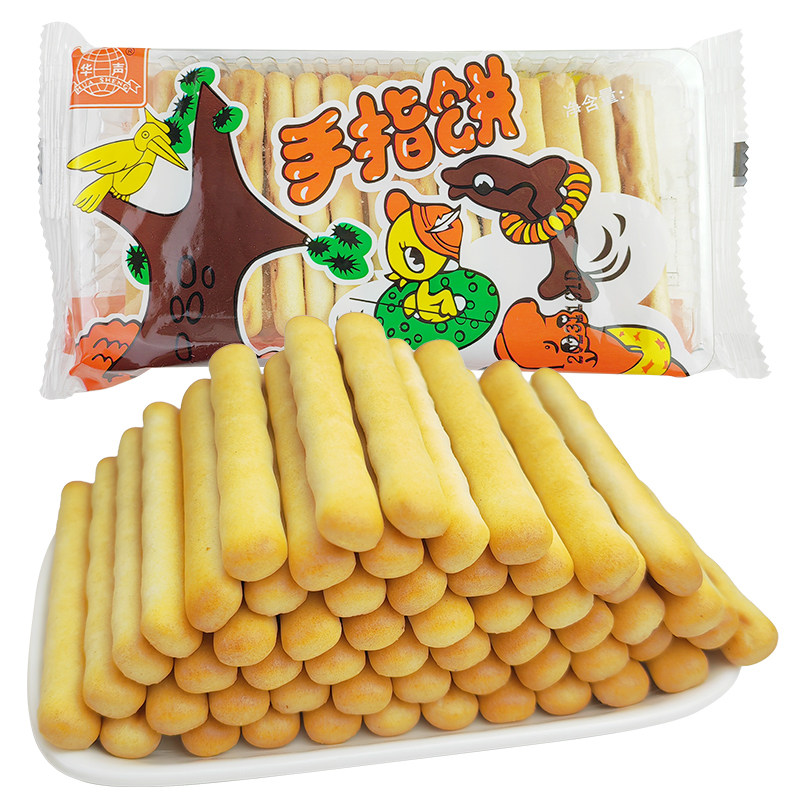 华声手指饼干韧性饼干手指饼儿童饼干8090后怀旧零食小吃早餐饼,淘宝优惠券,粉丝福利购,淘宝优惠卷