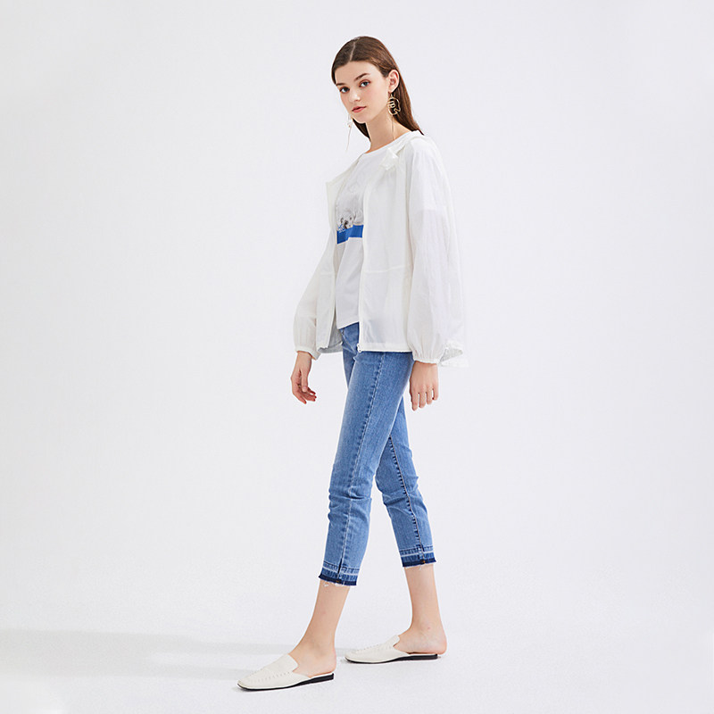 【商场同款】水云间纯色连帽2020风衣 sedate风衣