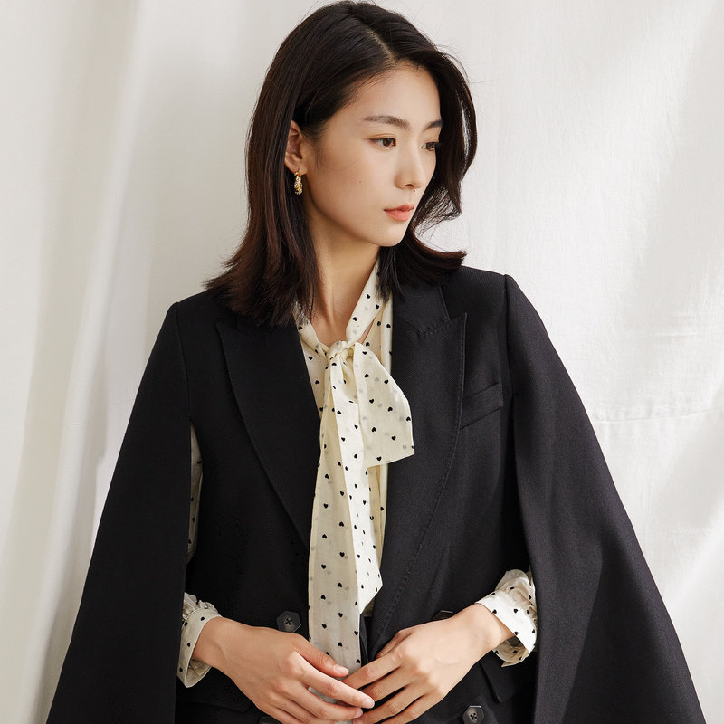 水云间女士小西装2022新款简约宽松 sedate西装