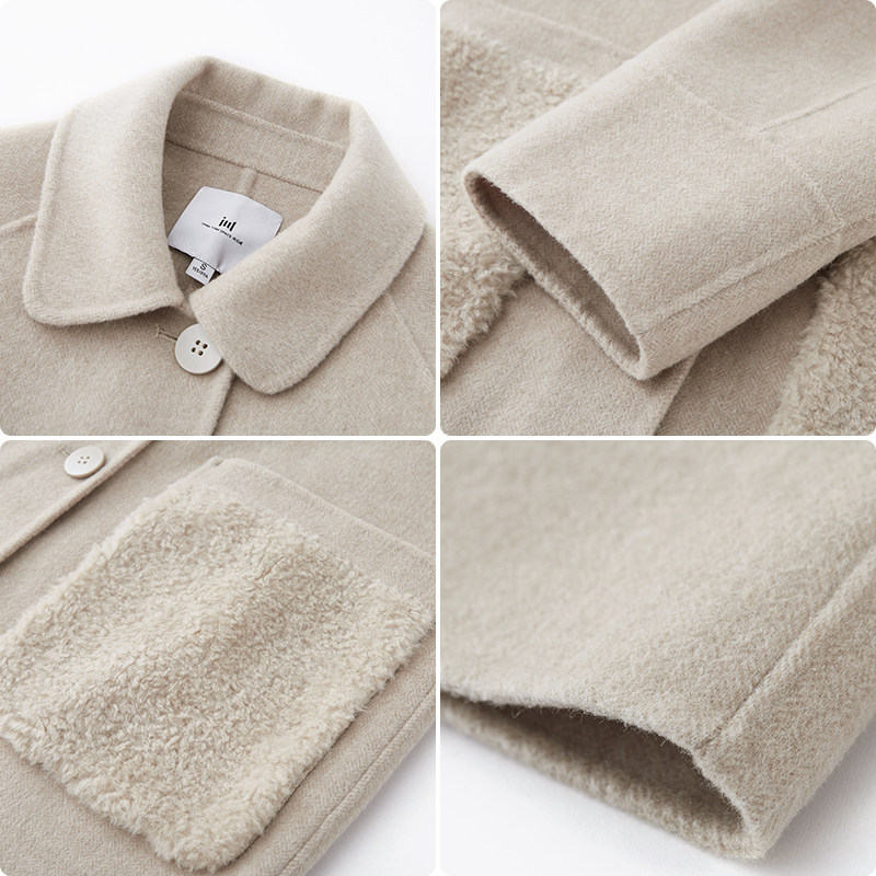 水云间保暖中长款2022绵羊毛大衣 sedate毛呢外套