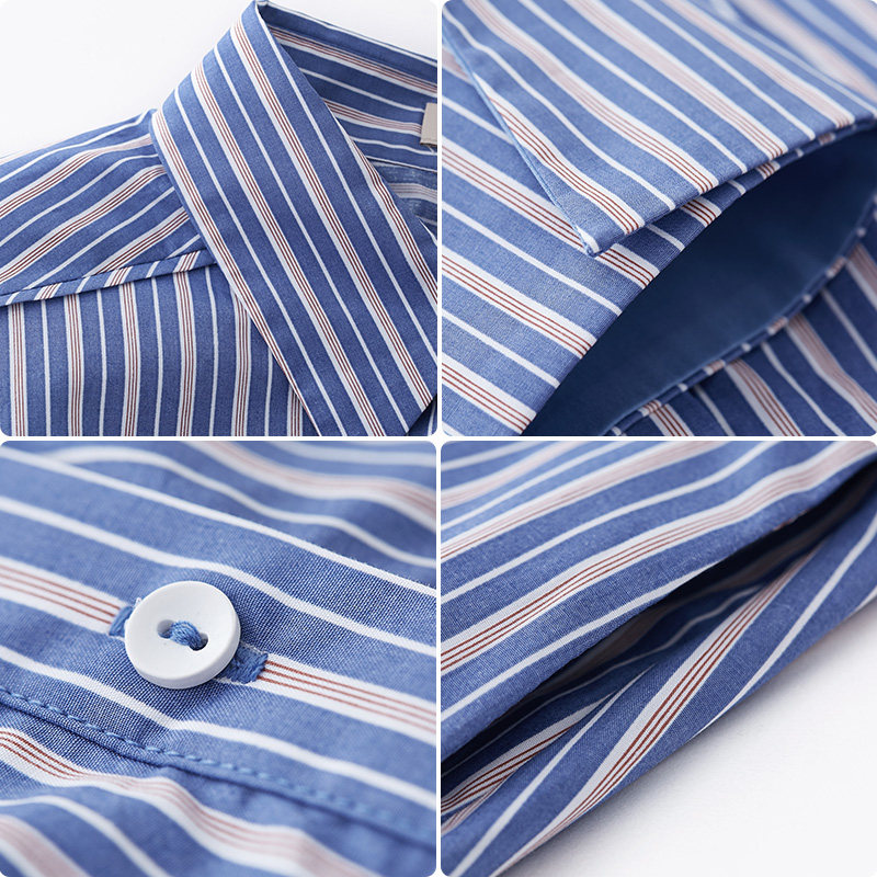 水云间纯棉条纹2020子女衬衫连衣裙 sedate连衣裙