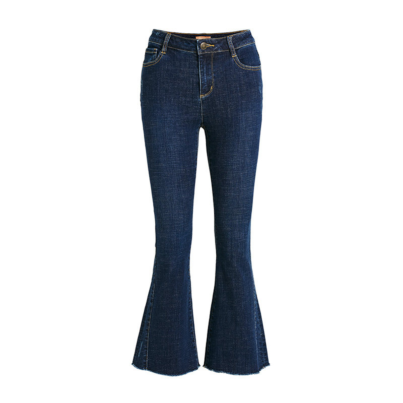 水云间微喇2020夏季新款毛边牛仔裤 sedate牛仔裤