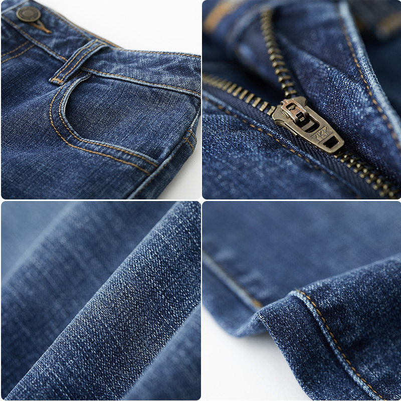 水云间深蓝2020夏季新款直筒牛仔裤 sedate牛仔裤