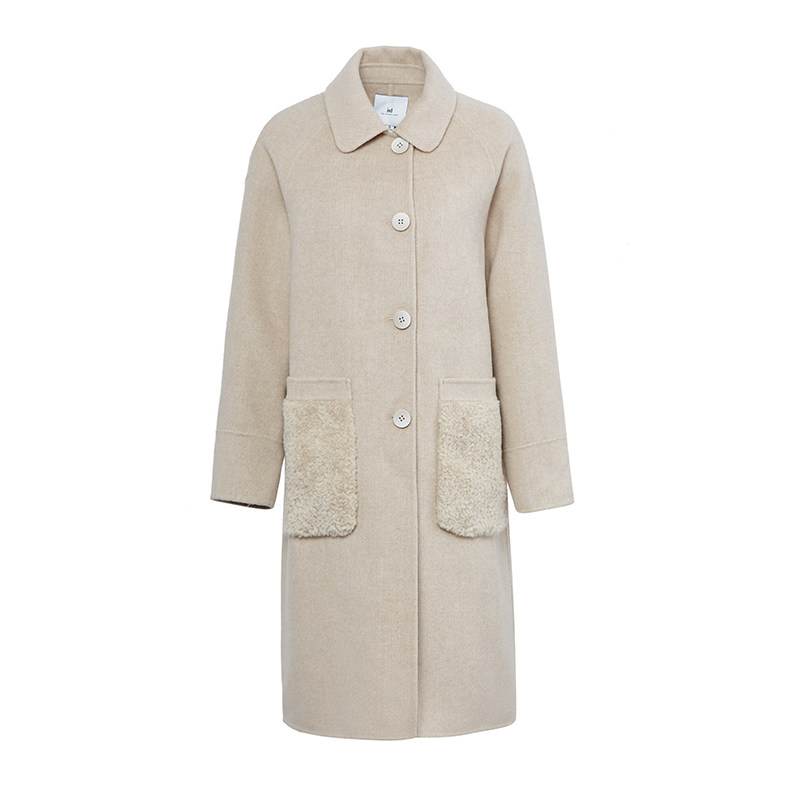 水云间保暖中长款2022绵羊毛大衣 sedate毛呢外套