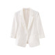 Shuiyunjian ແມ່ຍິງ Tencel Linen ສາມໄຕມາດ sleeve suit