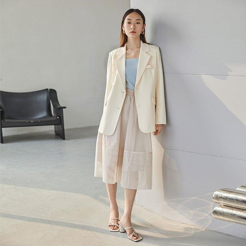 水云间女式2022新款春装宽松显瘦 sedate西装