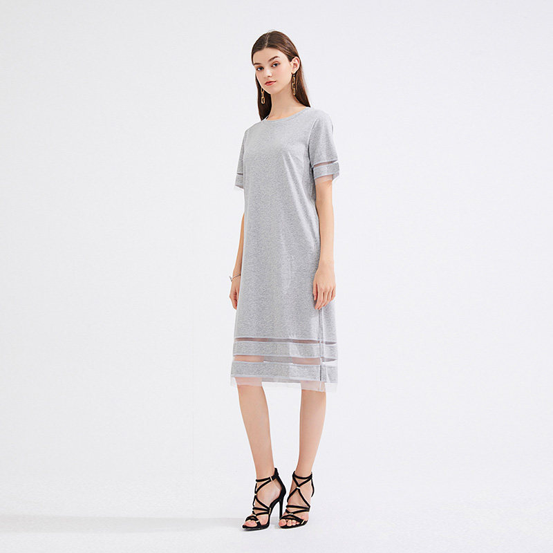 水云间纯棉2020春季新款网纱连衣裙 sedate连衣裙