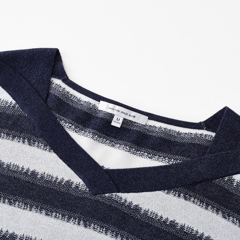 水云间撞色条纹秋季2022新款针织衫 sedate毛衣