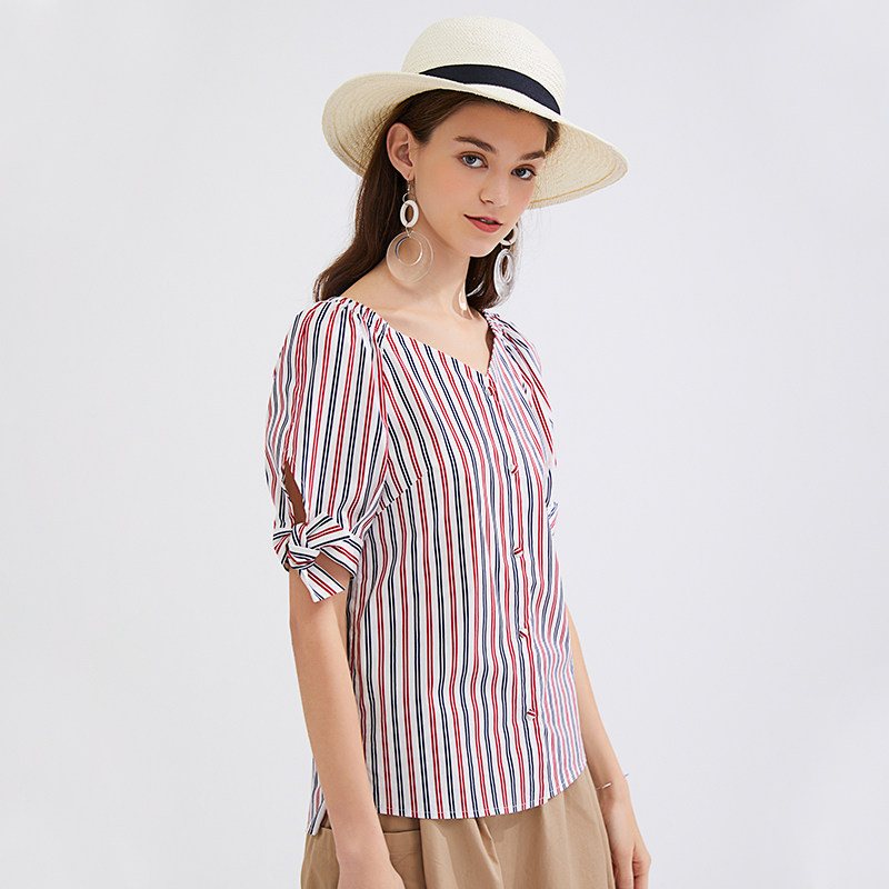 水云间短袖衬衫女设计感小众2020 sedate衬衫